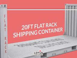 20ft Flat Rack Shipping Container