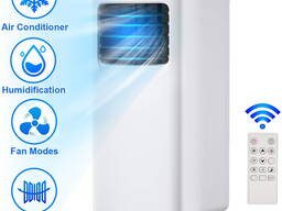 Costway EP23048 10000 BTU Portable Air Conditioner and Dehumidifier Function in White wit