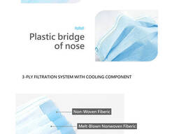 Disposable medical 3ply face mask