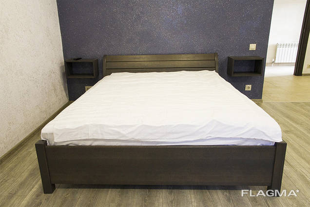 Double and single beds made of alder