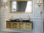 Furniture set, cabinet, sink, mirror - photo 1