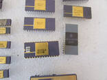 Gold ceramic integrated circuits for parts or for scrap metal recovery or Mostek, Intel, H - photo 1