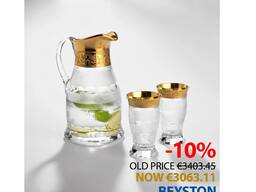Moser Splendid Crystal Water Jug Set with 2 Glasses – Elegant Serving Set
