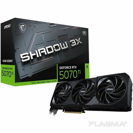 Видеокарта MSI GeForce RTX 5070 Ti 16G Shadow 3X OC