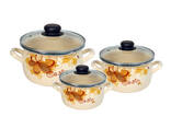 Set of steel enamel pans - photo 10