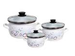 Set of steel enamel pans - photo 6