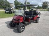 New 2022 E-Z-Go Express L6 72V Electric Inferno Red - photo 2