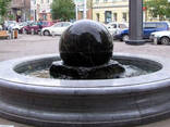 Ball fountain floating made of stone. - photo 1