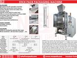 Sugar stick pack machine