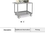 Uline Welded Steel Flat Shelf Cart - 42 x 24 x 35” - фото 1